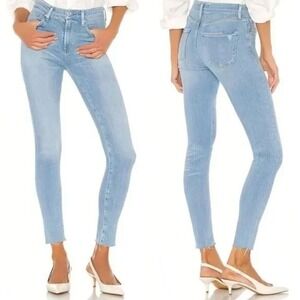 AGOLDE Sophie High Rise Skinny Crop Jeans in Light Wash - Size‎ 28